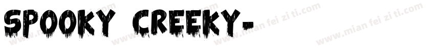 Spooky Creeky字体转换